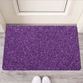 Purple (NOT Real) Glitter Print Rubber Doormat
