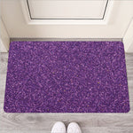 Purple (NOT Real) Glitter Print Rubber Doormat