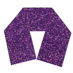 Purple (NOT Real) Glitter Print Scarf