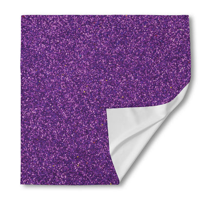 Purple (NOT Real) Glitter Print Silk Bandana