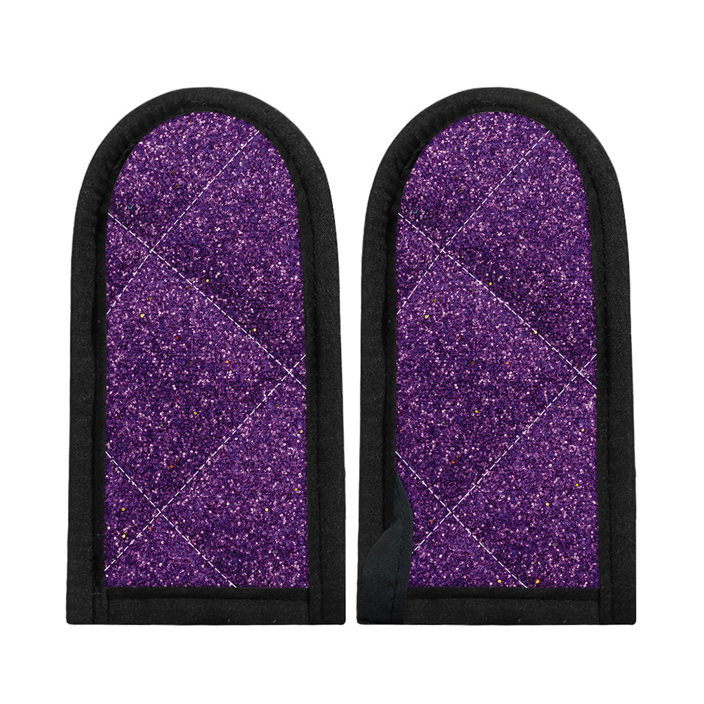 Purple (NOT Real) Glitter Print Skillet Handle Cover