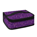 Purple (NOT Real) Glitter Print Small Lunch Bag