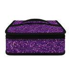 Purple (NOT Real) Glitter Print Small Lunch Bag
