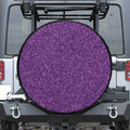 Purple (NOT Real) Glitter Print Tire Cover