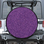 Purple (NOT Real) Glitter Print Tire Cover