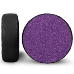 Purple (NOT Real) Glitter Print Tire Cover