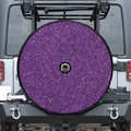Purple (NOT Real) Glitter Print Tire Cover With Camera Hole