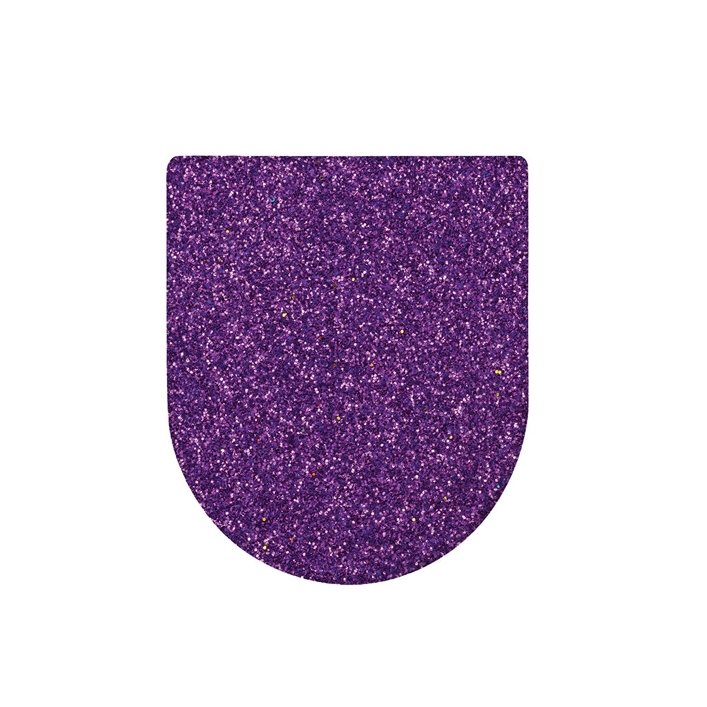 Purple (NOT Real) Glitter Print Toilet Lid Cover