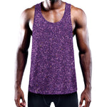 Purple (NOT Real) Glitter Print Training Tank Top