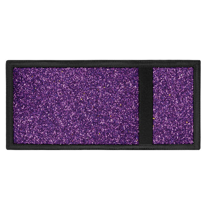Purple (NOT Real) Glitter Print Trifold Wallet