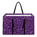 Purple (NOT Real) Glitter Print Utility Tote Bag