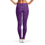 Purple (NOT Real) Glitter Print Women's Leggings