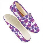 Purple Orchid Flower Pattern Print Casual Shoes