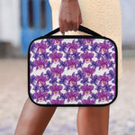 Purple Orchid Flower Pattern Print Classic Bible Case