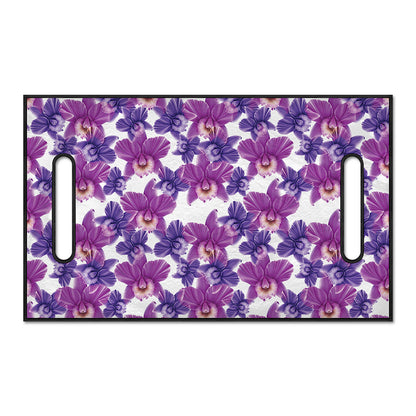 Purple Orchid Flower Pattern Print Golf Cart Seat Cover