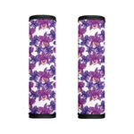 Purple Orchid Flower Pattern Print Handle Covers