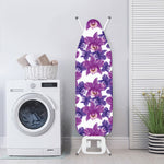 Purple Orchid Flower Pattern Print Ironing Board Cover