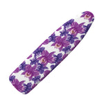 Purple Orchid Flower Pattern Print Ironing Board Cover