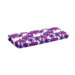 Purple Orchid Flower Pattern Print Piano Keyboard Cover