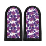 Purple Orchid Flower Pattern Print Skillet Handle Cover