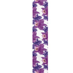 Purple Orchid Flower Pattern Print Table Runner