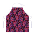 Purple Paisley Pattern Print Adjustable Apron