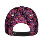 Purple Paisley Pattern Print Baseball Cap