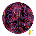 Purple Paisley Pattern Print Basketball