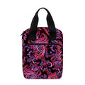 Purple Paisley Pattern Print Bible Tote Bag
