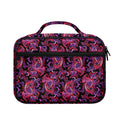 Purple Paisley Pattern Print Briefcase Bible Bag