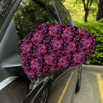 Purple Paisley Pattern Print Car Side Mirror Covers