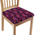 Purple Paisley Pattern Print Chair Cushion Cover