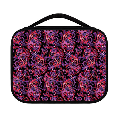 Purple Paisley Pattern Print Classic Bible Case