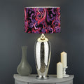 Purple Paisley Pattern Print Drum Lamp Shade