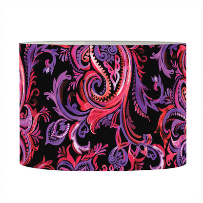 Purple Paisley Pattern Print Drum Lamp Shade
