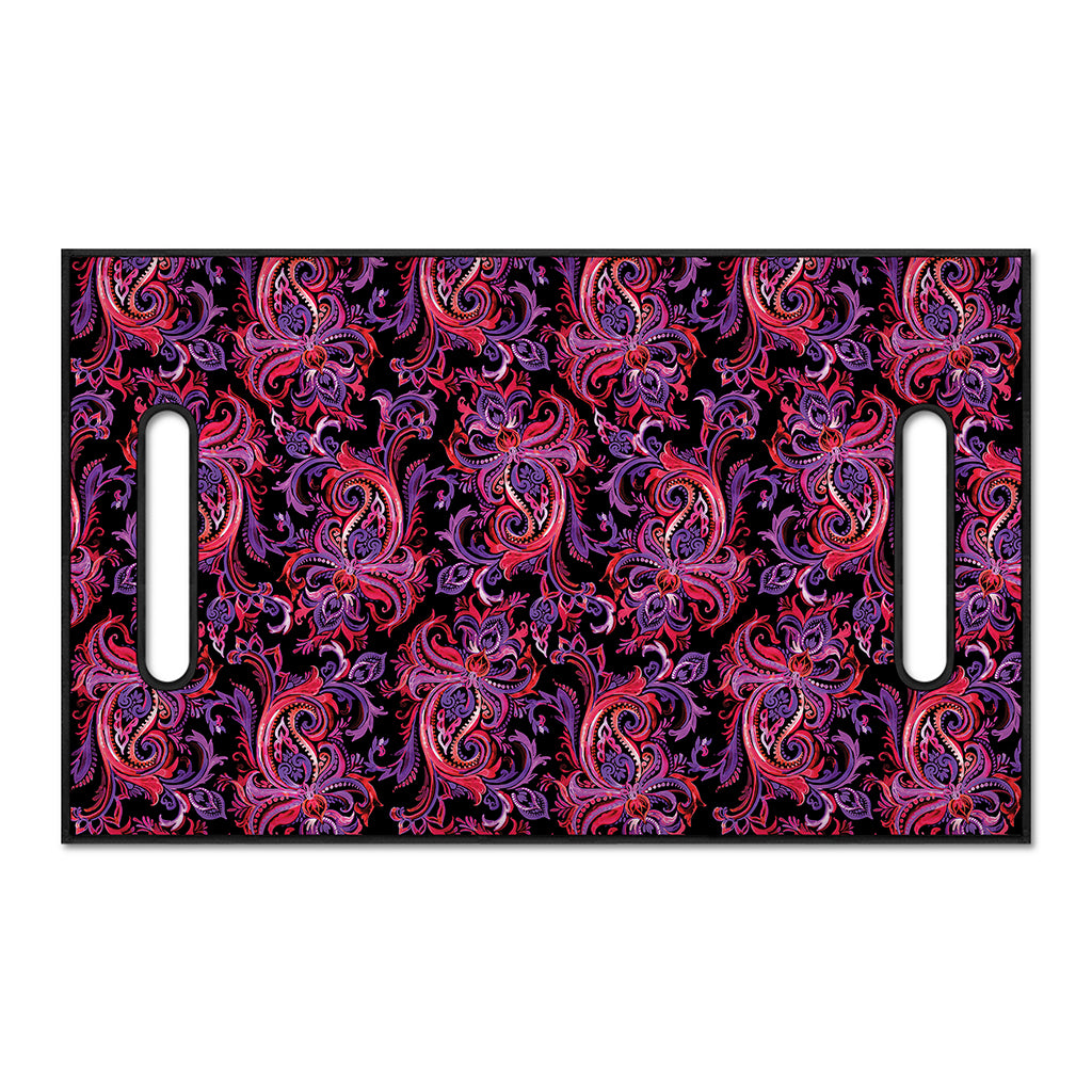 Purple Paisley Pattern Print Golf Cart Seat Cover
