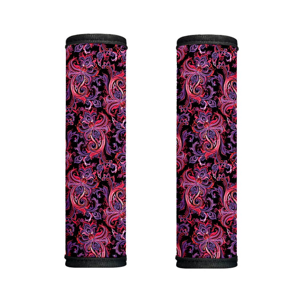 Purple Paisley Pattern Print Handle Covers