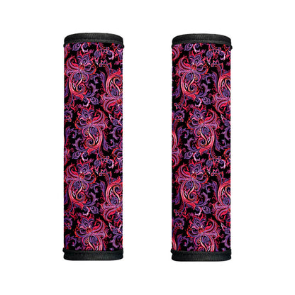 Purple Paisley Pattern Print Handle Covers
