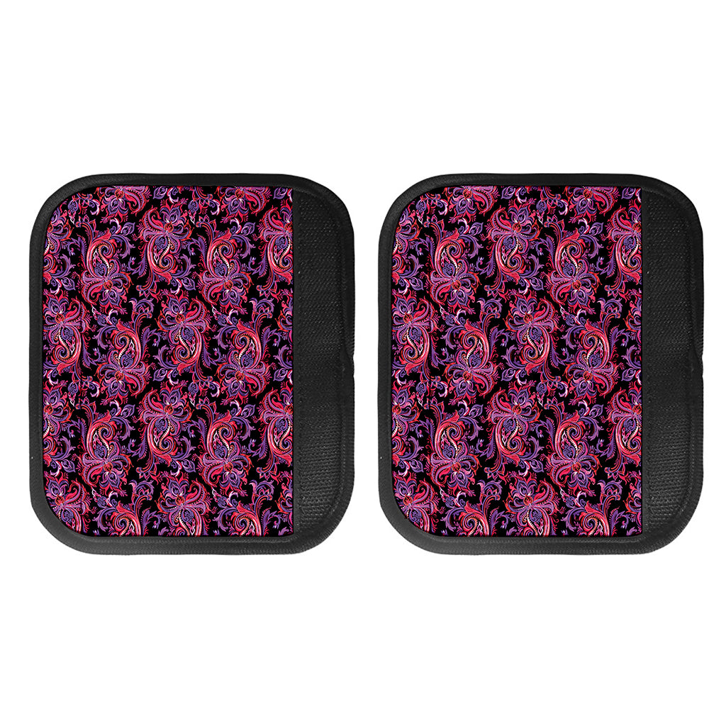 Purple Paisley Pattern Print Handle Covers
