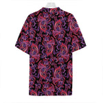 Purple Paisley Pattern Print Hawaiian Shirt