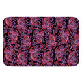 Purple Paisley Pattern Print Indoor Door Mat