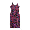 Purple Paisley Pattern Print Jersey Midi Cami Dress