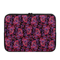 Purple Paisley Pattern Print Laptop Sleeve