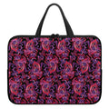 Purple Paisley Pattern Print Laptop Sleeve With Handle
