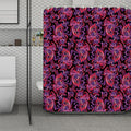 Purple Paisley Pattern Print Polyester Shower Curtain