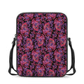 Purple Paisley Pattern Print Rectangular Crossbody Bag