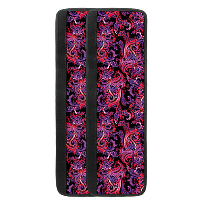 Purple Paisley Pattern Print Refrigerator Handle Covers