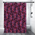 Purple Paisley Pattern Print Shower Curtain