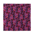 Purple Paisley Pattern Print Silk Bandana