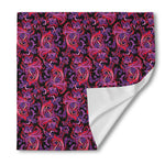 Purple Paisley Pattern Print Silk Bandana